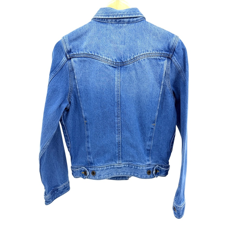 NWT Tecovas Women's Denim Trucker Jacket II Medium Wash Size S Western Boho - Picture 5 of 11